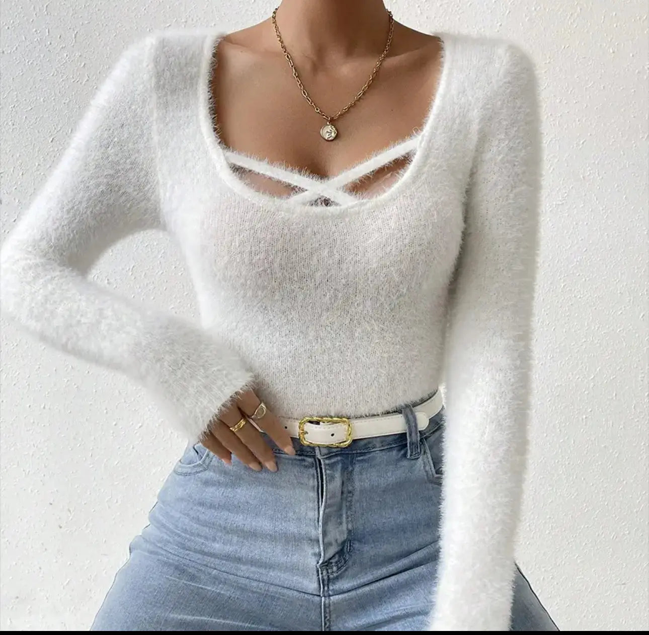 MOHAIR DREAM™ | CRISS-CROSS SWEATER VELOUR MILANO