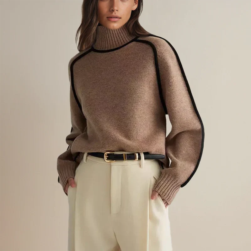 VELOUR® MAGLIONE CUCITURE A CONTRASTO VELOUR MILANO