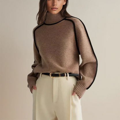 VELOUR® MAGLIONE CUCITURE A CONTRASTO VELOUR MILANO