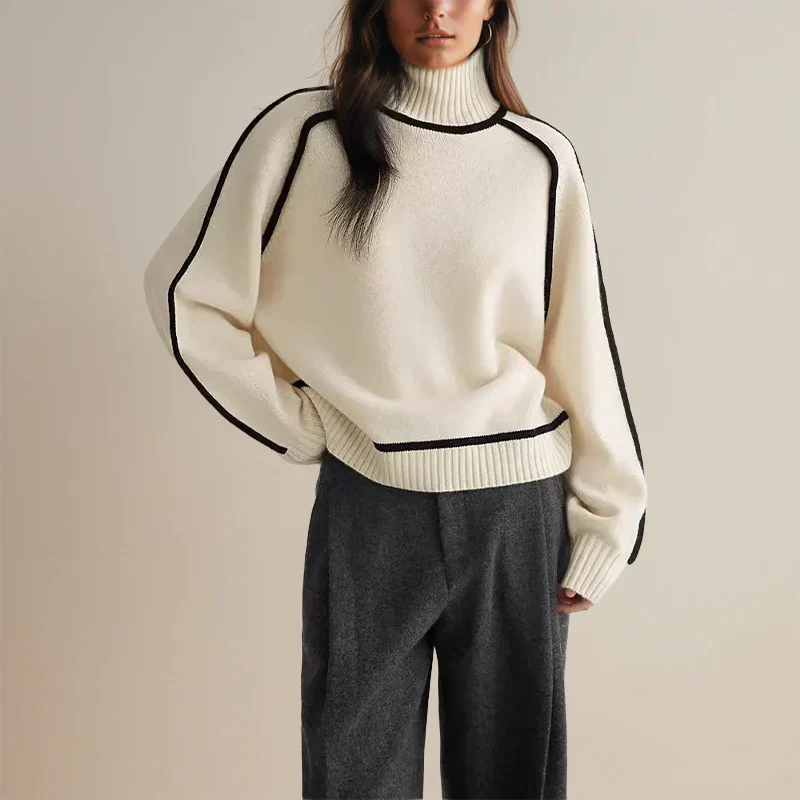 VELOUR® MAGLIONE CUCITURE A CONTRASTO VELOUR MILANO